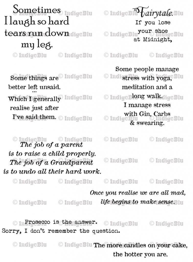 Funny Quotes Digi IndigoBlu